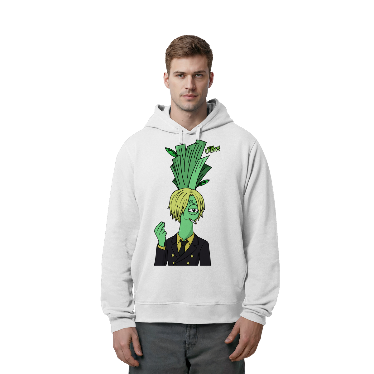 Motiv Nr 52: Grünfuß Lanji Lauch - Organic Side Pocket Hoodie