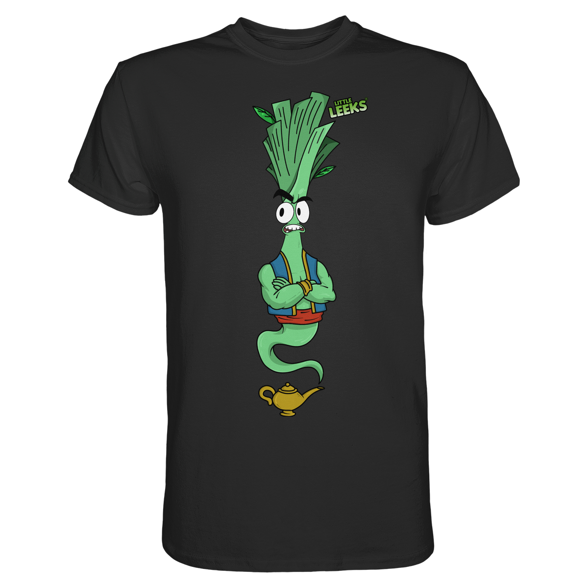 Motiv Little Leeks Nr 43: Lauch aus der Flasche - Premium Shirt