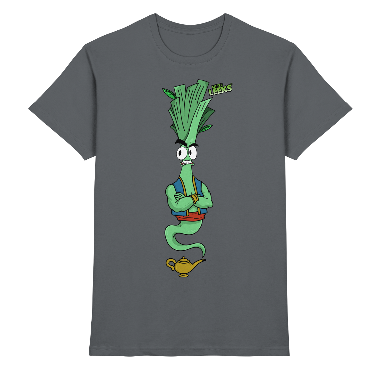 Motiv Little Leeks Nr 43: Lauch aus der Flasche - Premium Shirt