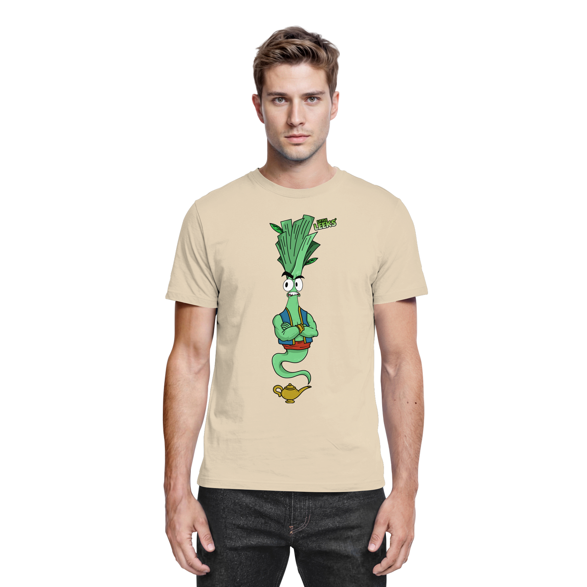 Motiv Little Leeks Nr 43: Lauch aus der Flasche - Premium Shirt