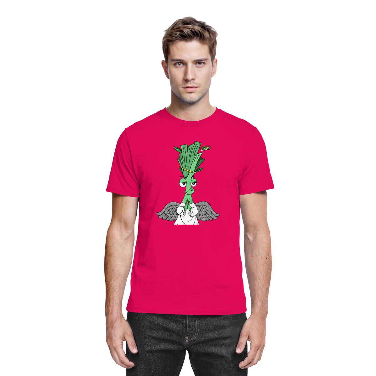 Motiv Nr 03: motivierter Engel Lauch - Premium Shirt