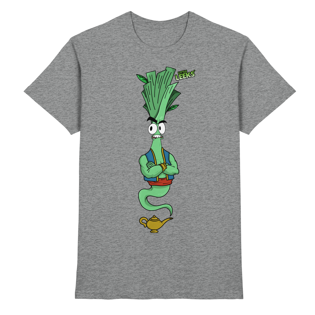 Motiv Little Leeks Nr 43: Lauch aus der Flasche - Premium Shirt