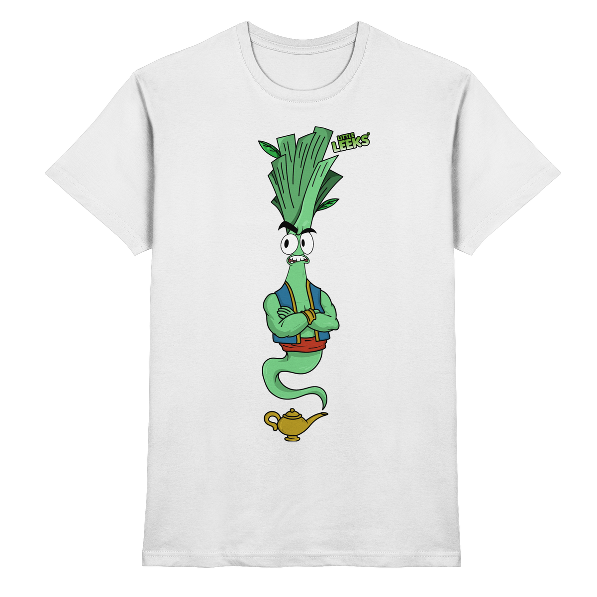 Motiv Little Leeks Nr 43: Lauch aus der Flasche - Premium Shirt