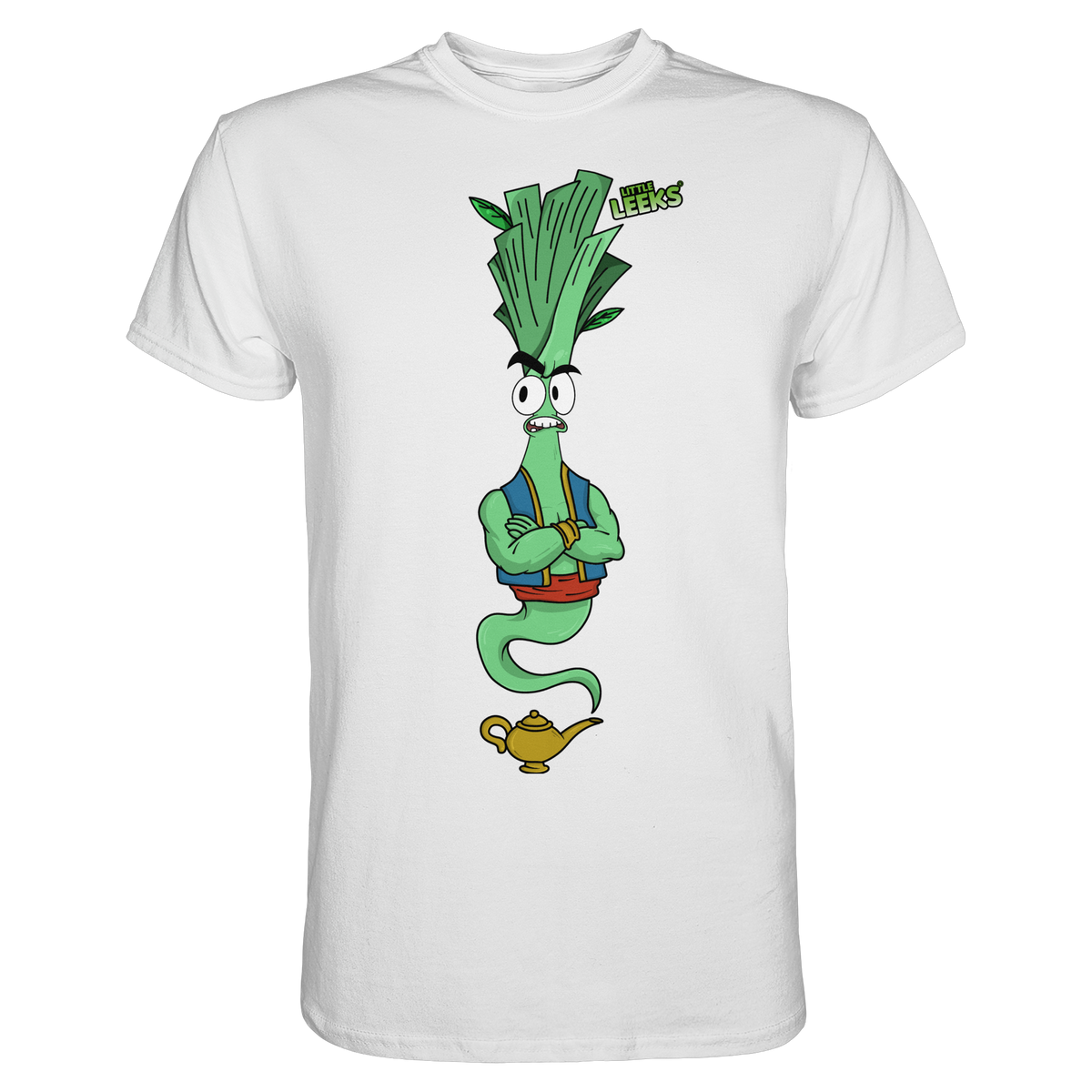 Motiv Little Leeks Nr 43: Lauch aus der Flasche - Premium Shirt
