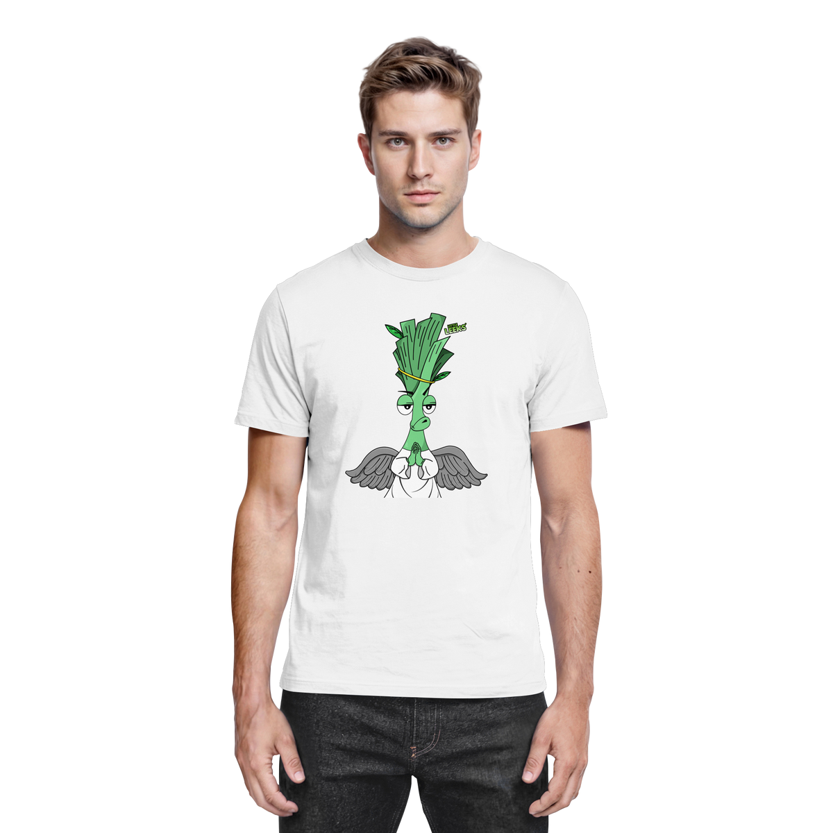 Motiv Nr 03: motivierter Engel Lauch - Premium Shirt