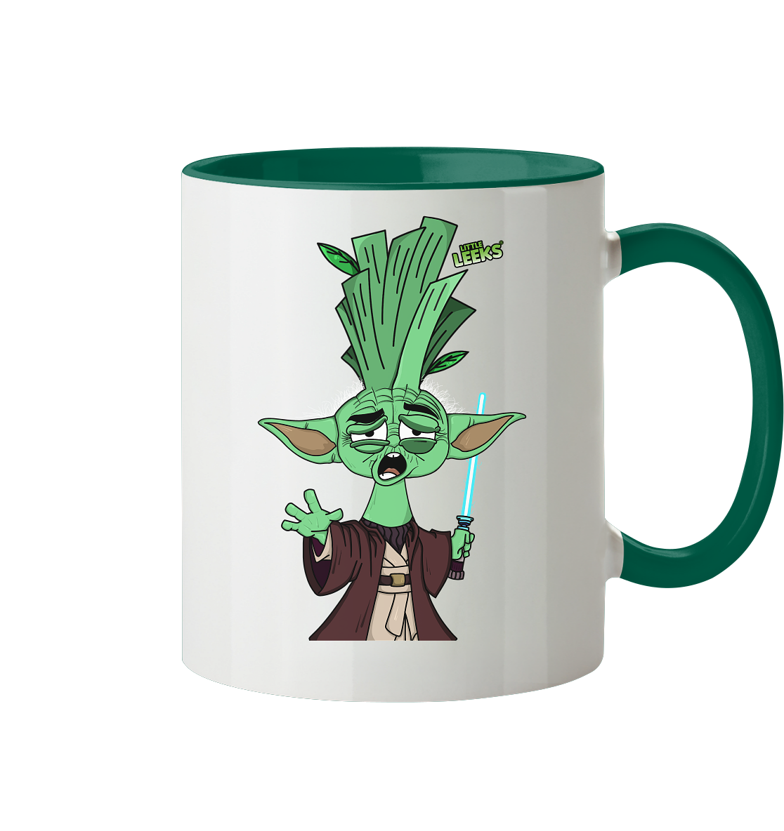 Motiv Nr 19: alter Gartenmeisterlauch - Tasse zweifarbig