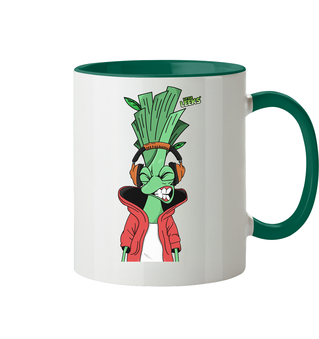 Motiv Little Leeks Nr 05: volle Lauchstärke - Tasse zweifarbig