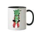 Motiv Little Leeks Nr 05: volle Lauchstärke - Tasse zweifarbig