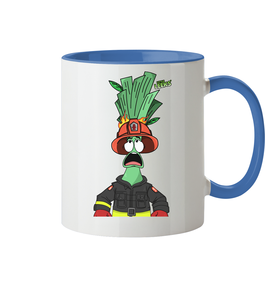 Motiv Nr 04: Feuerwehrlauch - Tasse zweifarbig