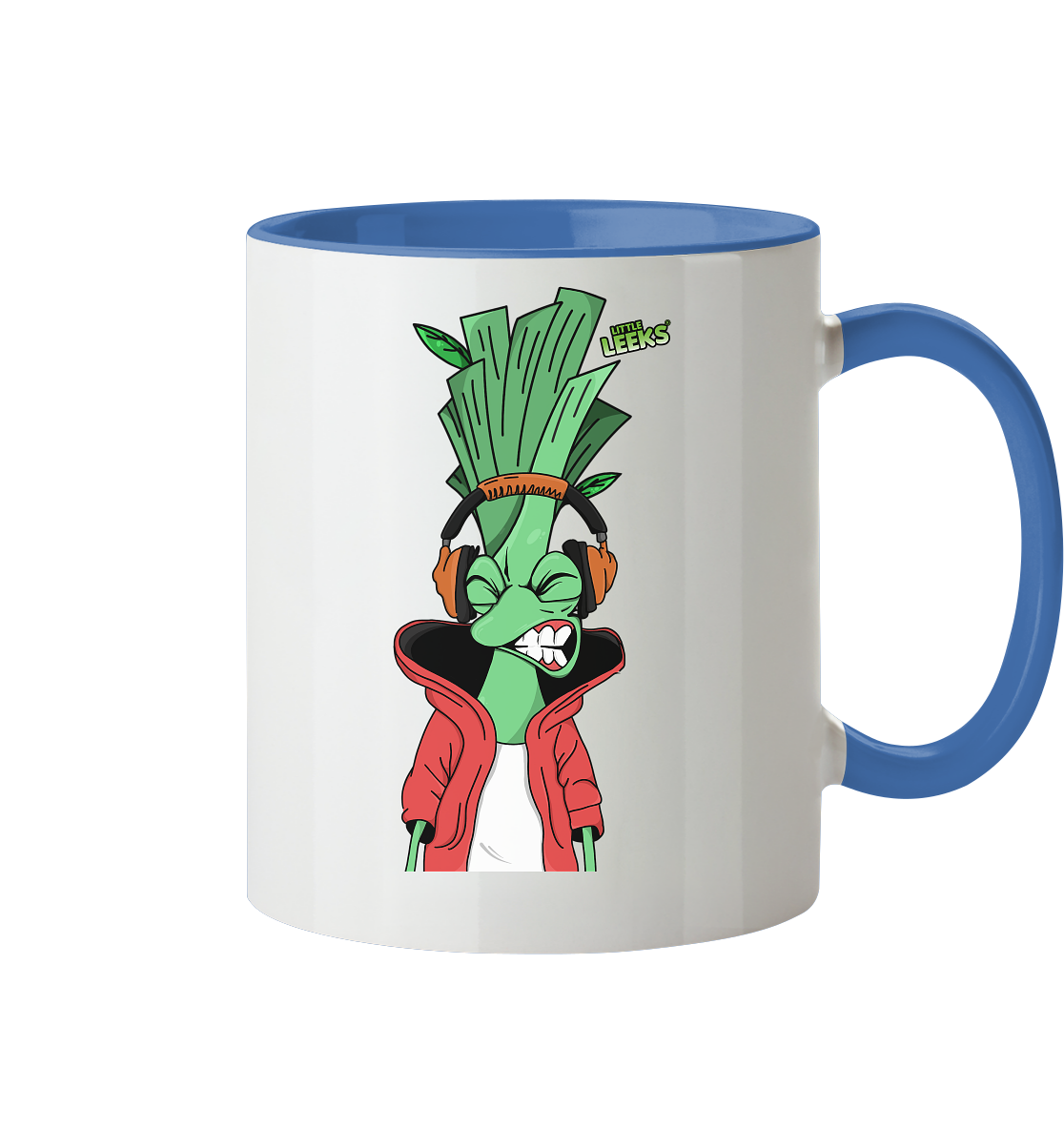 Motiv Little Leeks Nr 05: volle Lauchstärke - Tasse zweifarbig