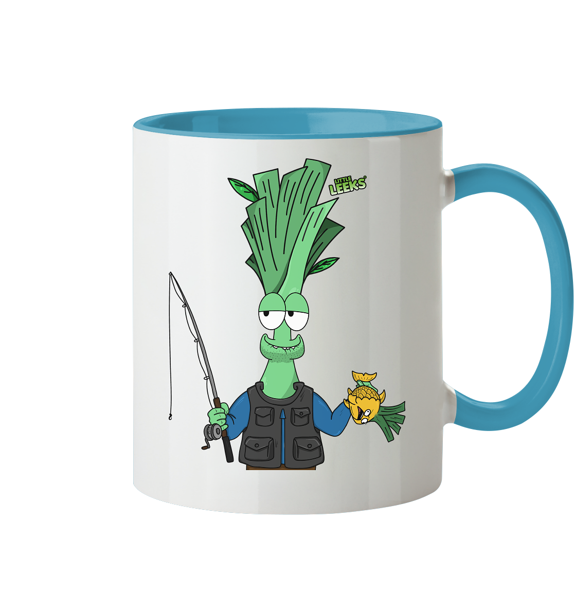 Motiv Little Leeks Nr 36: Fischermeister Lauch - Tasse zweifarbig
