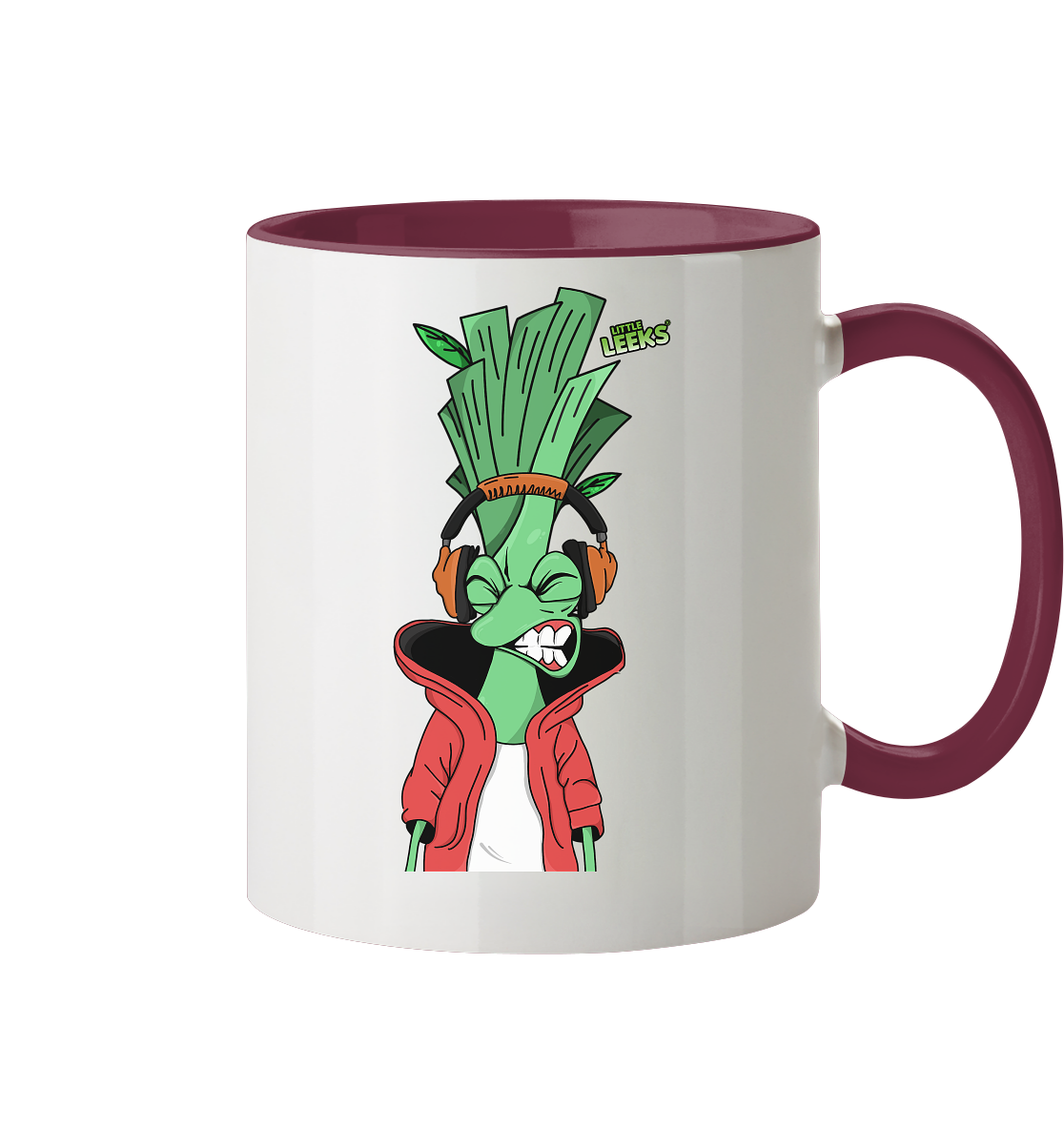 Motiv Little Leeks Nr 05: volle Lauchstärke - Tasse zweifarbig