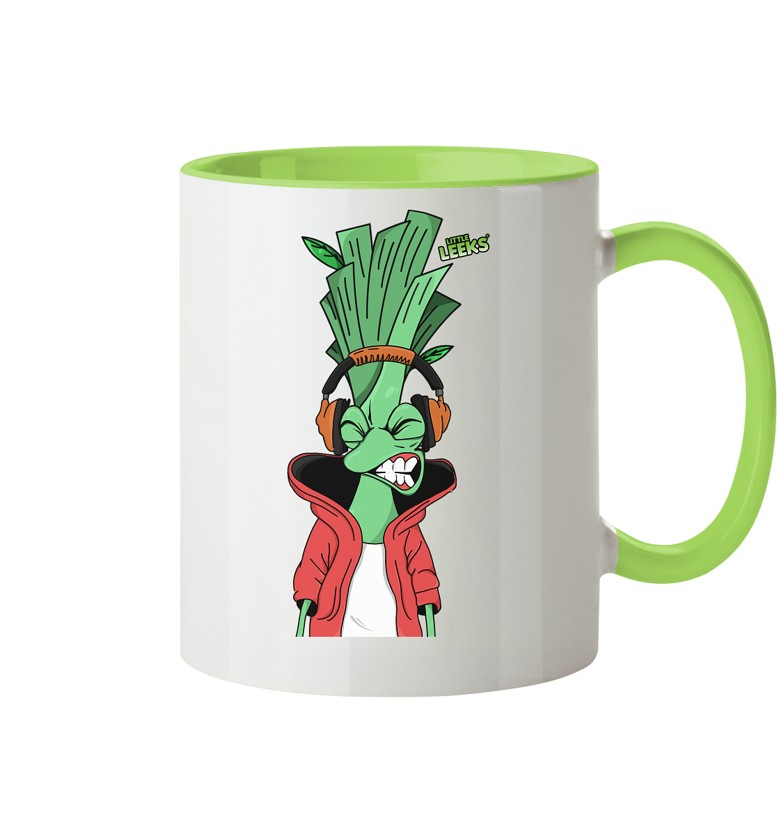 Motiv Little Leeks Nr 05: volle Lauchstärke - Tasse zweifarbig