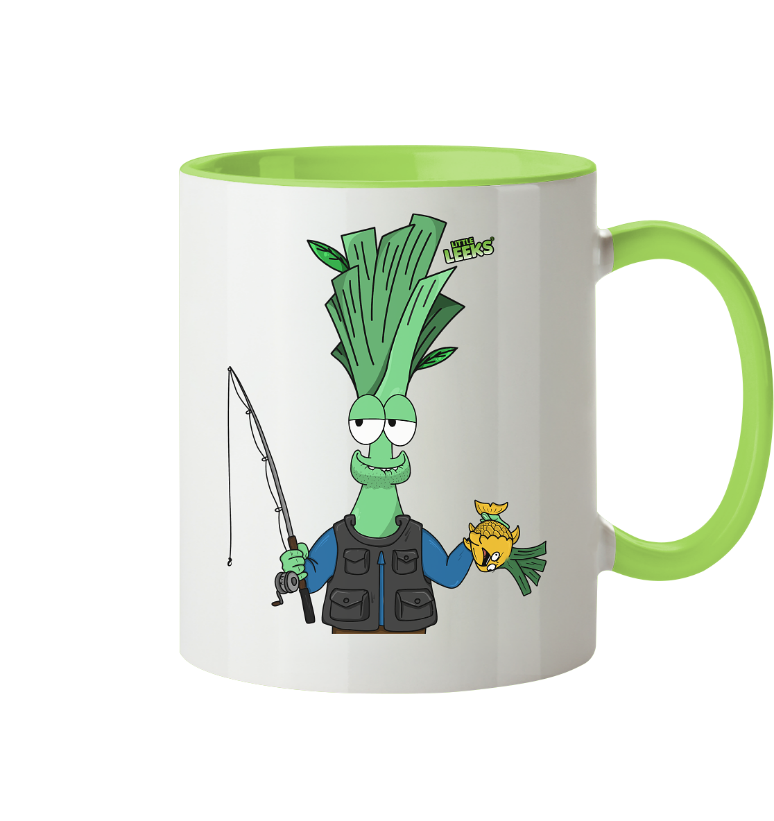 Motiv Little Leeks Nr 36: Fischermeister Lauch - Tasse zweifarbig