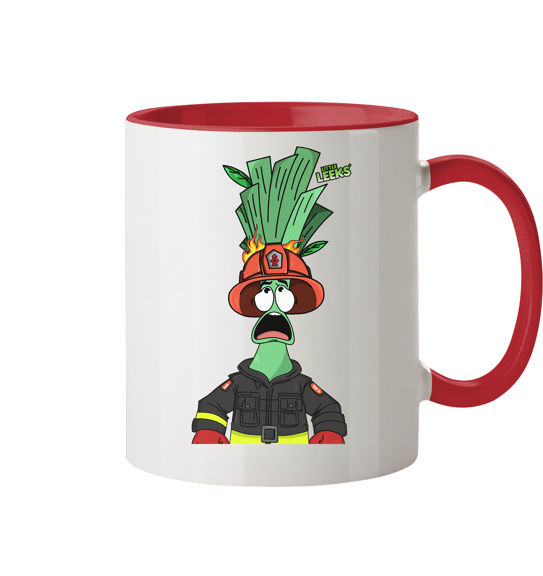 Motiv Nr 04: Feuerwehrlauch - Tasse zweifarbig