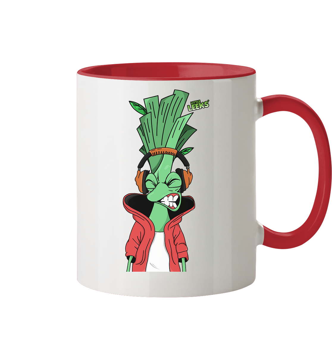 Motiv Little Leeks Nr 05: volle Lauchstärke - Tasse zweifarbig