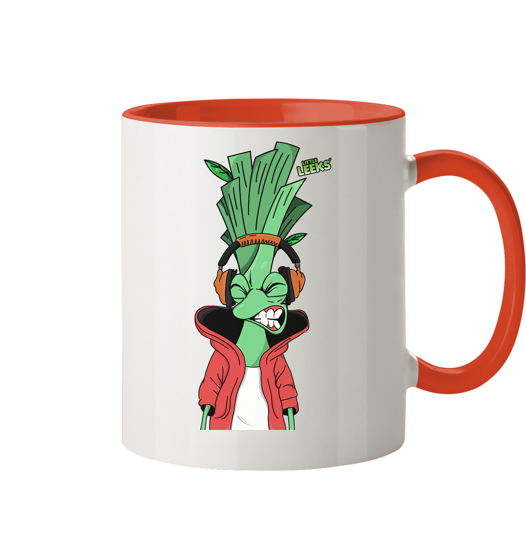 Motiv Little Leeks Nr 05: volle Lauchstärke - Tasse zweifarbig