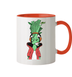 Motiv Little Leeks Nr 05: volle Lauchstärke - Tasse zweifarbig