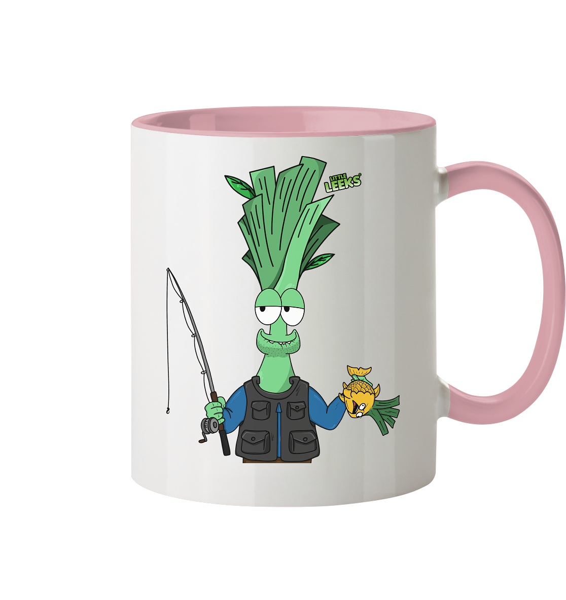 Motiv Little Leeks Nr 36: Fischermeister Lauch - Tasse zweifarbig