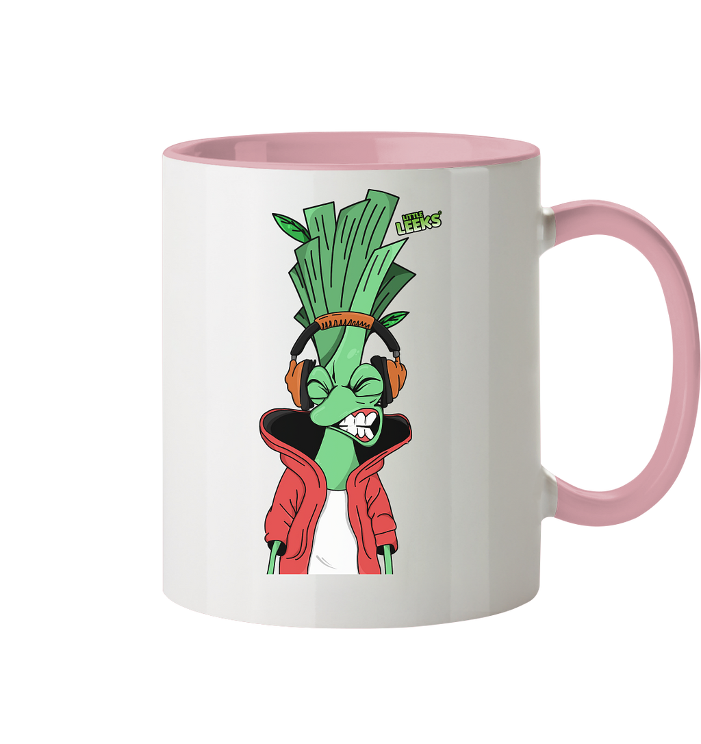 Motiv Little Leeks Nr 05: volle Lauchstärke - Tasse zweifarbig