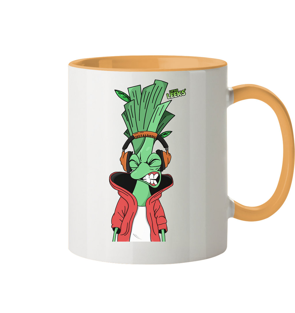 Motiv Little Leeks Nr 05: volle Lauchstärke - Tasse zweifarbig