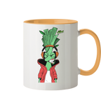 Motiv Little Leeks Nr 05: volle Lauchstärke - Tasse zweifarbig