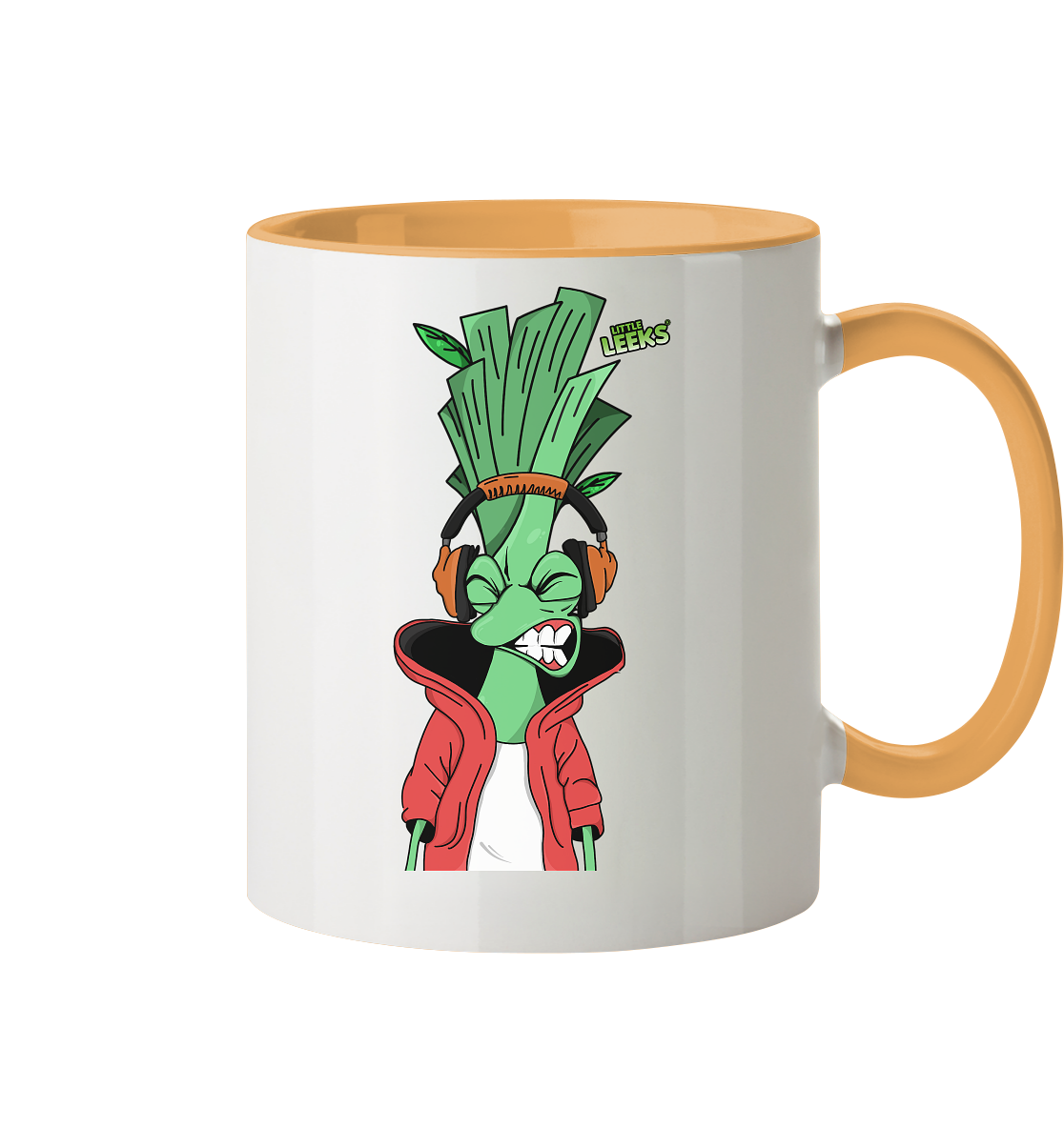 Motiv Little Leeks Nr 05: volle Lauchstärke - Tasse zweifarbig