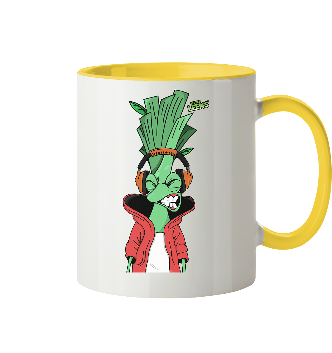 Motiv Little Leeks Nr 05: volle Lauchstärke - Tasse zweifarbig