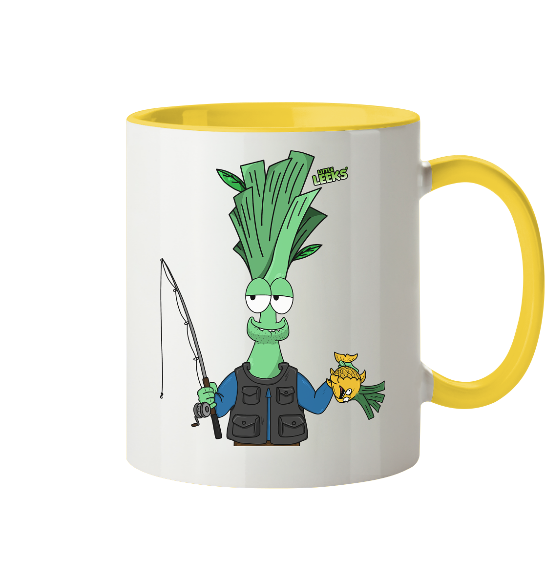 Motiv Little Leeks Nr 36: Fischermeister Lauch - Tasse zweifarbig